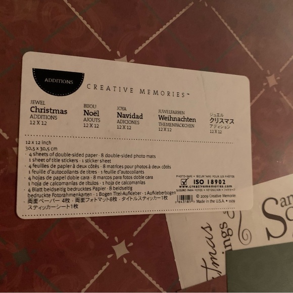 Creative Memories “Jewel Christmas” Additions Pack - Picture 2 of 3